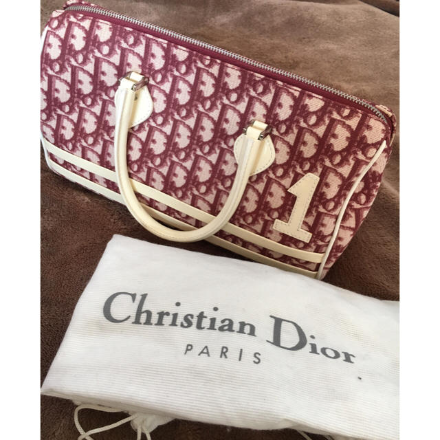 Christian Dior トロッター柄 ミニボストンバッグ