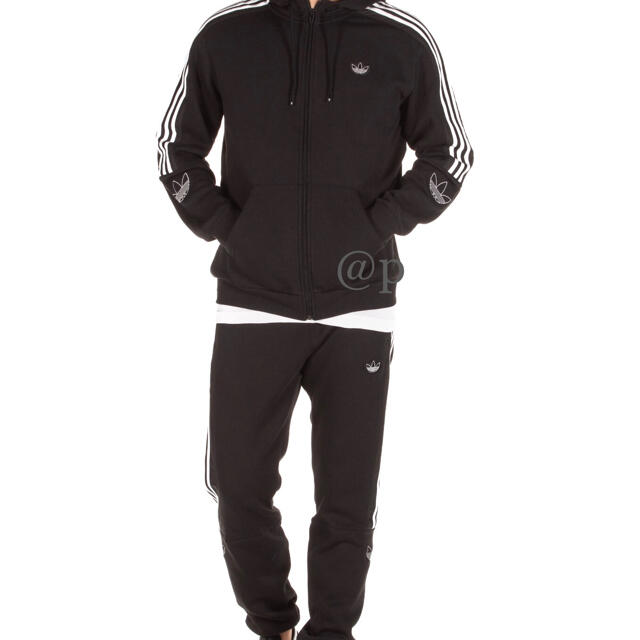 2XL 新品 adidas アディダス 上下セット 裏起毛 パーカー パンツ