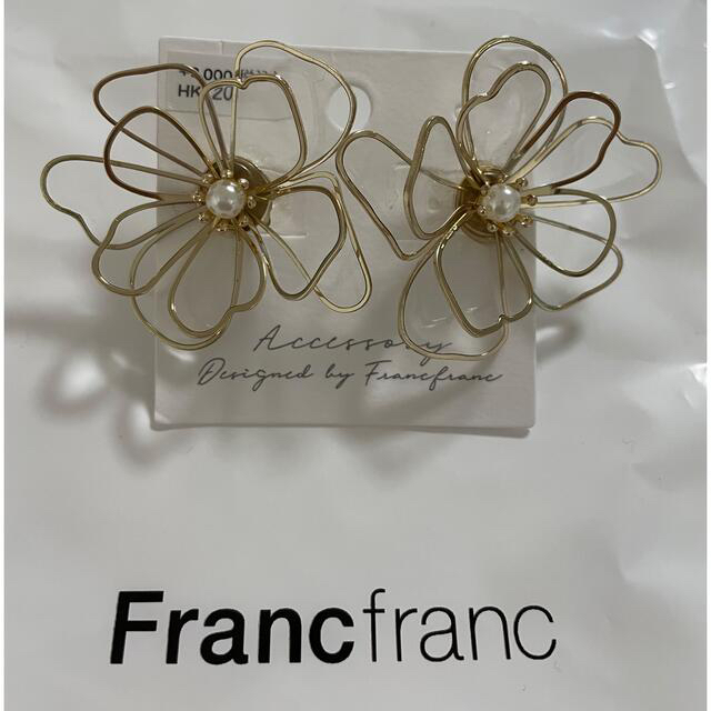 Francfranc 新品 フラワー イヤリングの通販 by 断捨離中‼️｜フランフランならラクマ