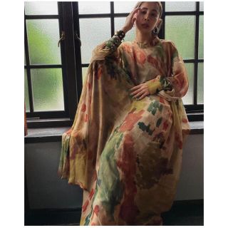 アメリヴィンテージ(Ameri VINTAGE)の【Ameri VINTAGE】UND WILLOW PAINT DRESS(ロングワンピース/マキシワンピース)