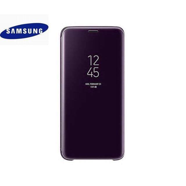 SAMSUNG(サムスン)のGalaxy S9 用 CLEAR VIEW カバー パープル 純正品 スマホ/家電/カメラのスマホアクセサリー(Androidケース)の商品写真