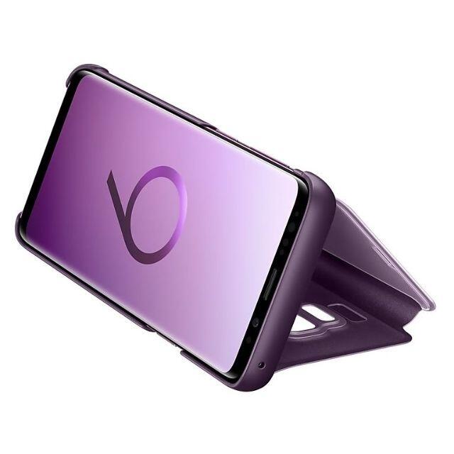 SAMSUNG(サムスン)のGalaxy S9 用 CLEAR VIEW カバー パープル 純正品 スマホ/家電/カメラのスマホアクセサリー(Androidケース)の商品写真