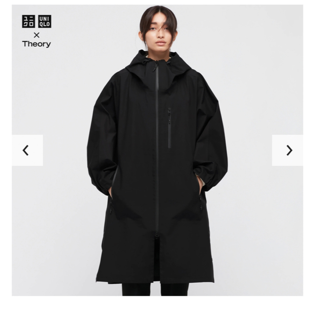 UNIQLO(ユニクロ)のuniqro×theory ブロックテックコート　Mサイズ レディースのジャケット/アウター(ロングコート)の商品写真