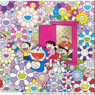 村上隆 ドラえもん どこでもドアで助かった(ポスター)
