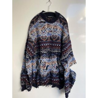 バレンシアガ(Balenciaga)の21aw BALENCIAGA Destroyed Knit バレンシアガニット(ニット/セーター)