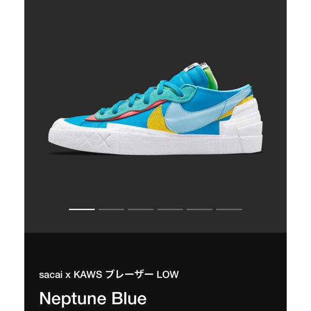 NIKE(ナイキ)のSacai Nike KawsブレーザーLow 27.0サカイ カウズ ナイキ メンズの靴/シューズ(スニーカー)の商品写真