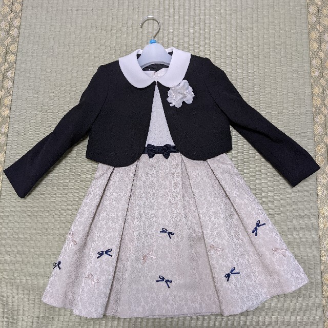 キッズ服女の子用(90cm~)プチマイン　卒園、入学式ワンピース+ジャケット