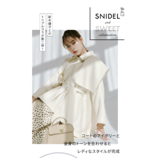スナイデル(SNIDEL)の新木優子×SNIDEL×sweet　ポンチョ　ショートコート(ポンチョ)