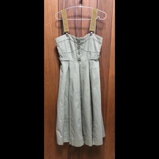 メリージェニー(merry jenny)の【idem】Military Bustier Onepiece(ひざ丈ワンピース)