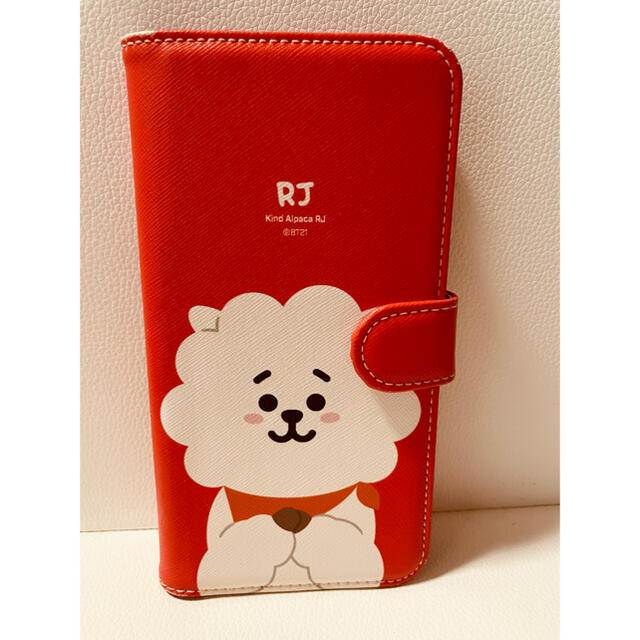 BT21 RJ iPhone12 スマホケース　ジン　BTS カバー　手帳型 スマホ/家電/カメラのスマホアクセサリー(iPhoneケース)の商品写真