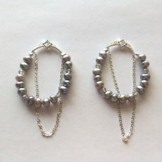 アガット パールピアス(グレー/灰色系)の通販 10点 | ageteを買う