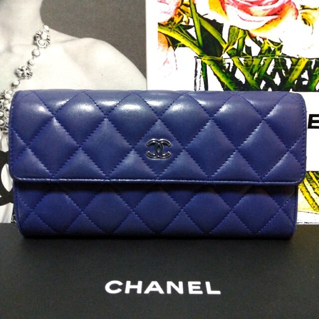 CHANEL シャネル マトラッセ 長財布 キルティング ラムスキン ココ