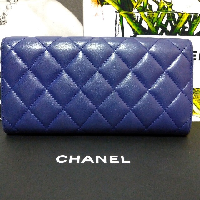 CHANEL シャネル マトラッセ 長財布 キルティング ラムスキン ココ