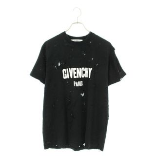 ジバンシィ(GIVENCHY)のジバンシィ BM70383Y0B デストロイ加工ロゴプリントTシャツ XXS(Tシャツ/カットソー(半袖/袖なし))