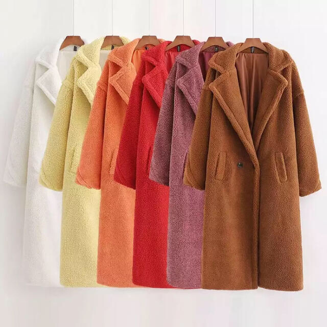 Max Mara - もこもこあったかいファーコート テディベアコート ロング