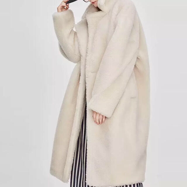 Max Mara - もこもこあったかいファーコート テディベアコート ロング