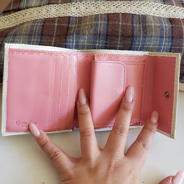 Christian Dior(クリスチャンディオール)のChristian Dior■トロッター2つ折り財布ピンク レディースのファッション小物(財布)の商品写真