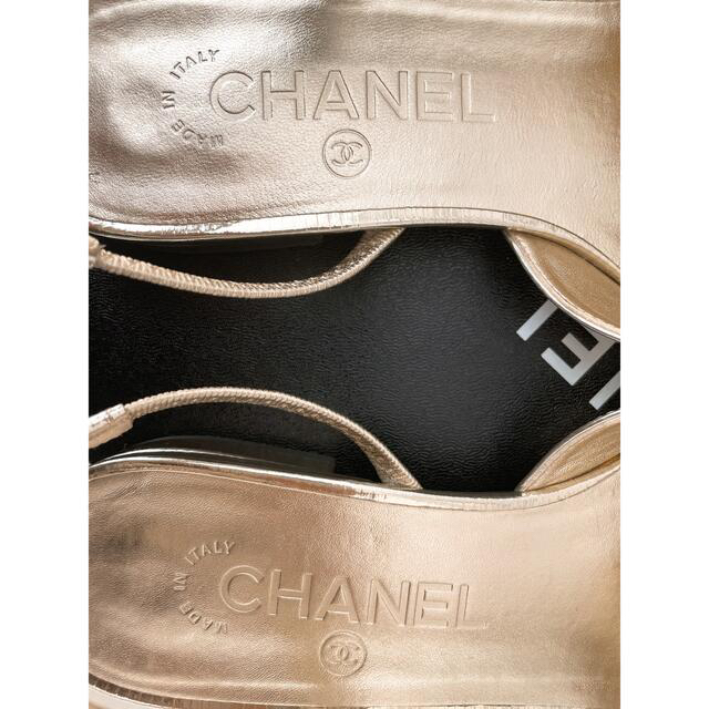 レディースCHANEL 伊勢丹限定カラー スリングバックシューズ