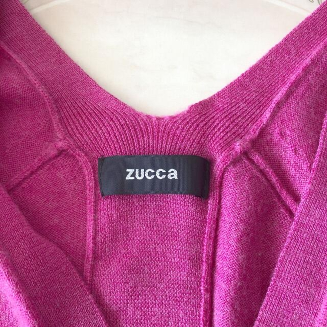 ZUCCa(ズッカ)のzucca  ロングカーディガン　ピンク🩷　サイズM レディースのトップス(カーディガン)の商品写真