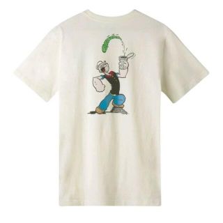 ハフ(HUF)のHUF Tシャツ L Popeye ポパイ Pocket ホワイトクリーム ハフ(Tシャツ/カットソー(半袖/袖なし))