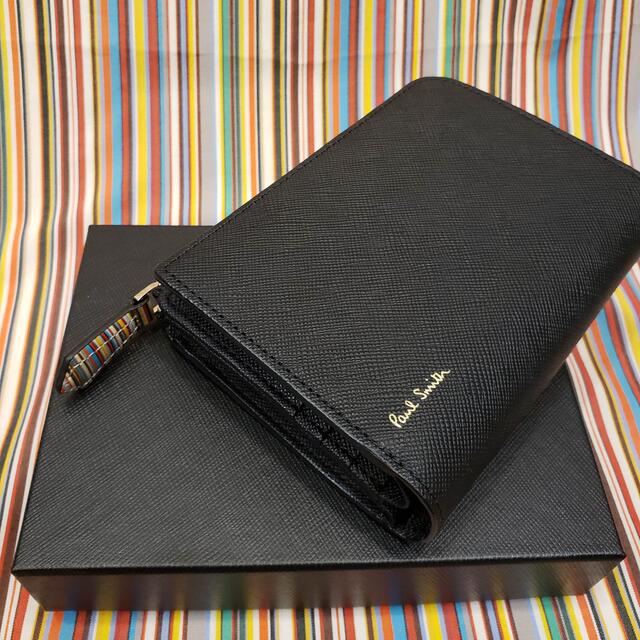 Paul Smith - 新品未使用 ポールスミス 二つ折り財布(ブラック)の