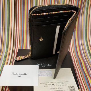 Paul Smith - 新品未使用 ポールスミス 二つ折り財布(ブラック)の