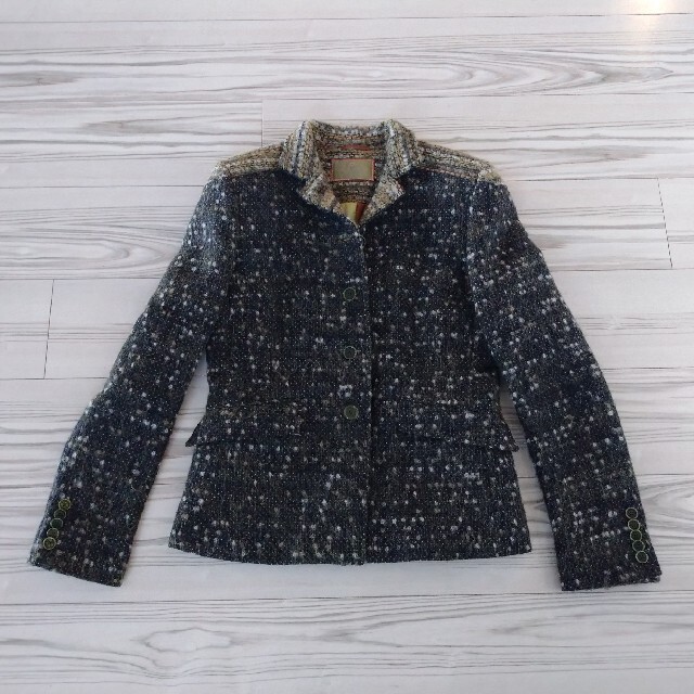 ETRO エトロ ジャケット レディース ウール 40 コート ツイード-