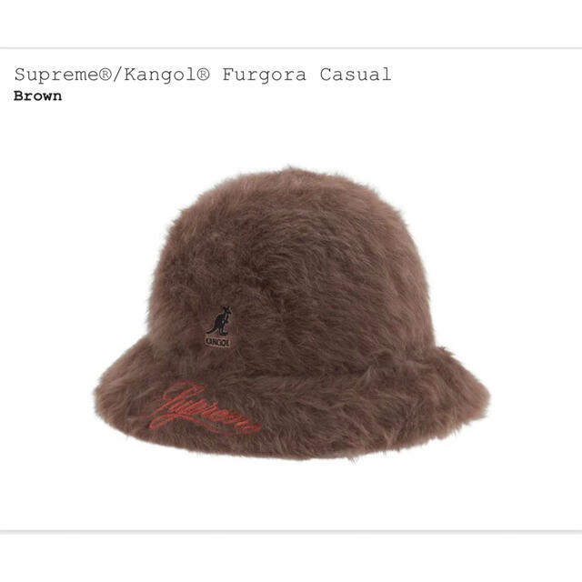 メンズSupreme Kangol Furgora Casual Brown Mサイズ