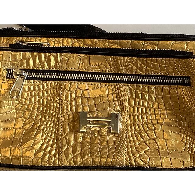 《　本物　新品　》　クロコダイル　クロコ　鰐　ボディ　ウエストバッグ　a71 メンズのバッグ(ウエストポーチ)の商品写真