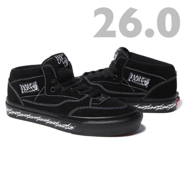 Supreme × Vans / Half Cab / 26.0 / Black