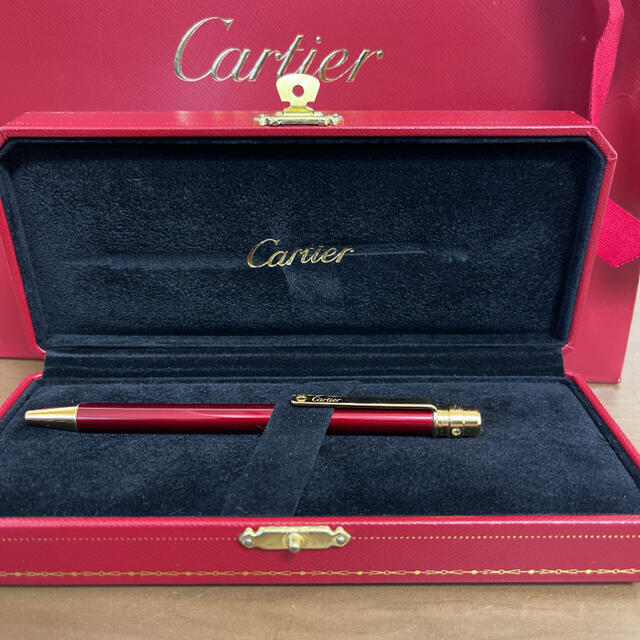 Cartier - upa様専用ページ カルティエ ボールペン 赤 袋とリボン付き