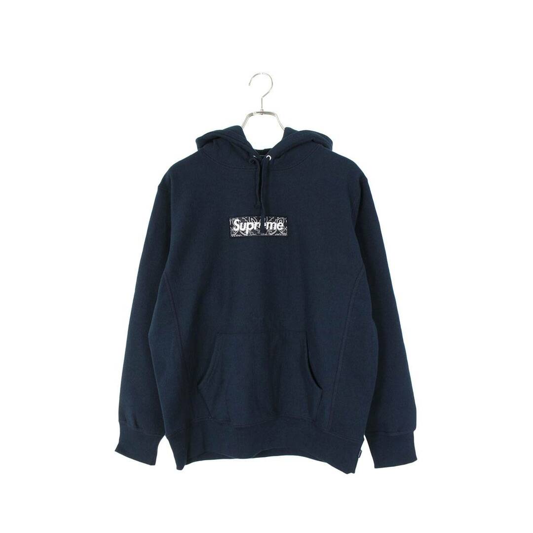 シュプリーム 19AW Bandana Box Logo Hooded Sweatshirt バンダナボックスロゴプルオーバーパーカー  メンズ S