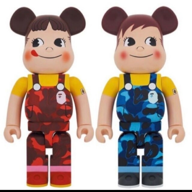 BE＠RBRICK BAPE(R) × ペコちゃん & ポコちゃん 1000％ハンドメイド