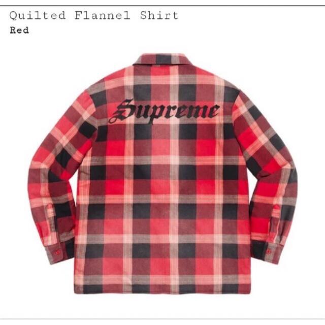 Supreme(シュプリーム)のSupreme Quilted Flannel Shirt "Red" XL メンズのトップス(シャツ)の商品写真