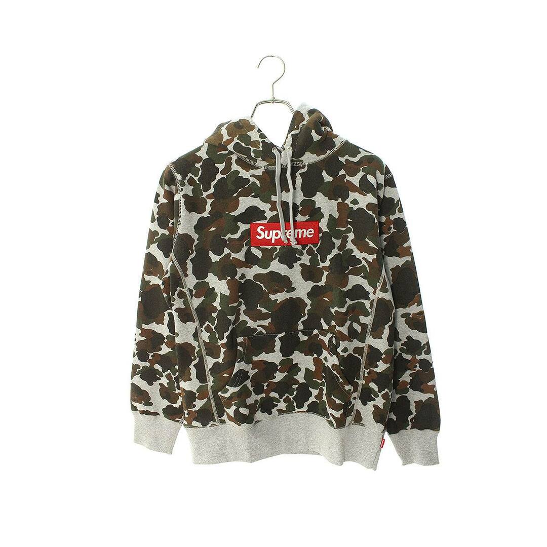 日本限定 Supreme - シュプリーム ボックスロゴカモフラ柄プルオーバー