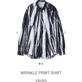 ジョンローレンスサリバン(JOHN LAWRENCE SULLIVAN)の21AW ジョンローレンスサリバン　WRINKLE PRINT SHIRT(シャツ)