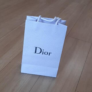 クリスチャンディオール(Christian Dior)のChristian Dior　紙バッグ　ホワイト　エンボス(ショップ袋)