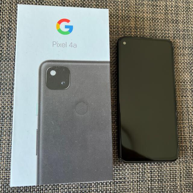 Google Pixel(グーグルピクセル)のGoogle Pixel 4a Black 128GB G025M simフリー スマホ/家電/カメラのスマートフォン/携帯電話(スマートフォン本体)の商品写真