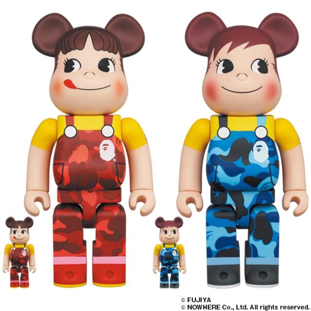 BE@RBRICK BAPE(R) ペコちゃん 100％&400％ グリーン - フィギュア