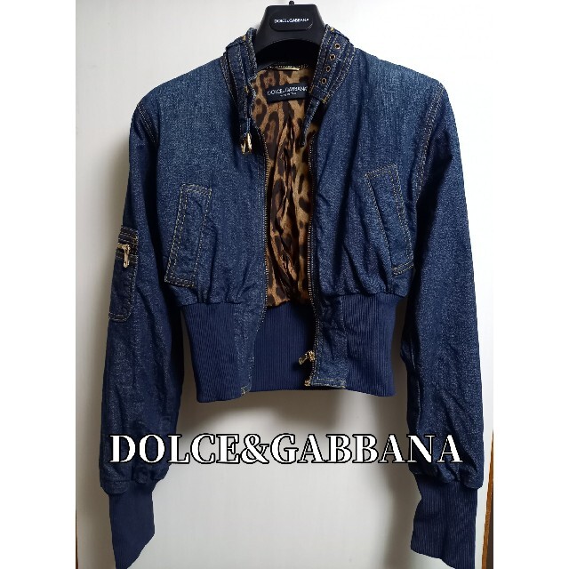 DOLCE&GABBANA(ドルチェアンドガッバーナ)のドルチェ&ガッバーナDOLCE＆GABBANA レオパード Gジャン レディースのジャケット/アウター(Gジャン/デニムジャケット)の商品写真