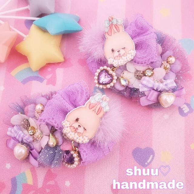 新製品情報も満載 ハンドメイド♡お花うさぎチュールお花ツイン