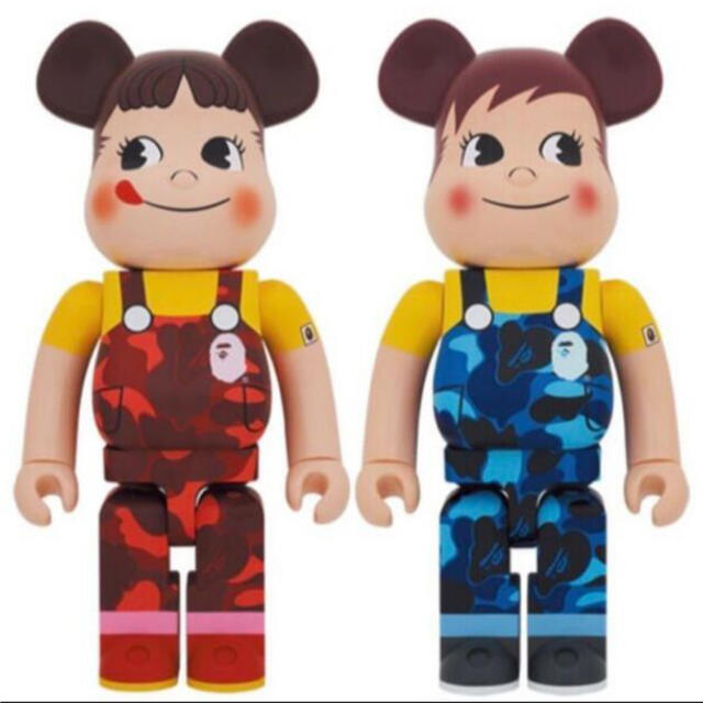 BE＠RBRICK BAPE(R) × ペコちゃん & ポコちゃん 1000% 73500円 在庫