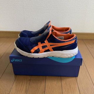 アシックス(asics)のアシックス安全靴(ネイビー&オレンジ)(スニーカー)