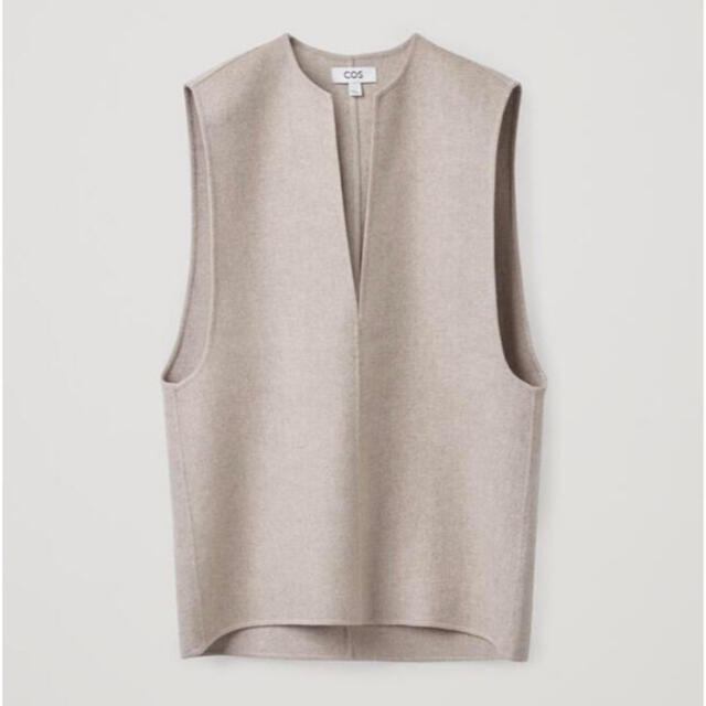 COS deep v neck sleeveless top