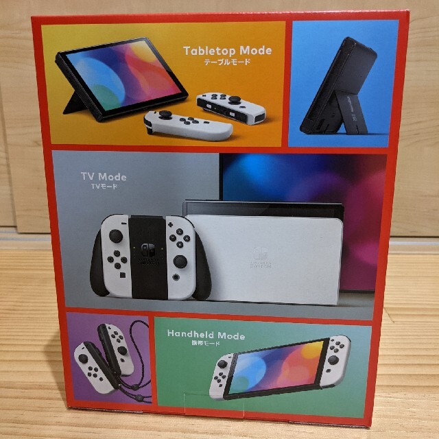 Nintendo Switch(ニンテンドースイッチ)のニンテンドースイッチ有機elモデル　ホワイト エンタメ/ホビーのゲームソフト/ゲーム機本体(家庭用ゲーム機本体)の商品写真