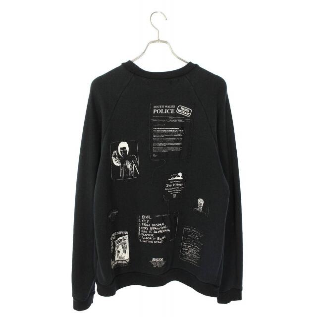 RAF SIMONS - ラフシモンズ パッチワークワッペン付クルーネック