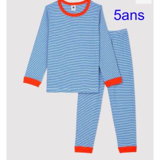 プチバトー(PETIT BATEAU)のプチバトー　新品タグ付き　長袖　パジャマ　ミラレ　5ans/110cm(パジャマ)