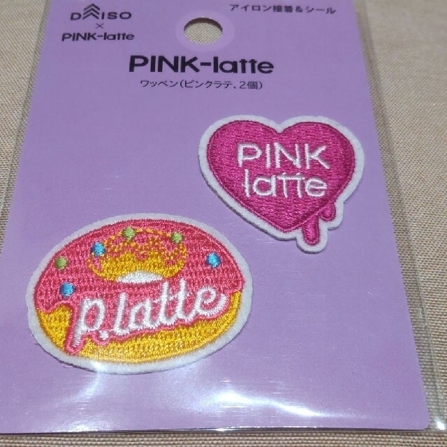 PINK-latte(ピンクラテ)の【PINK-latte】アイロン接着＆シール ワッペン ハンドメイドの素材/材料(各種パーツ)の商品写真