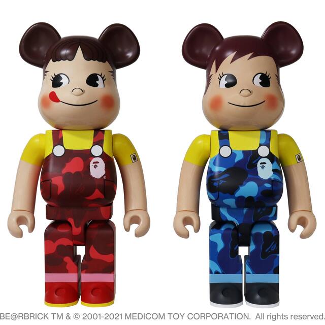 BE＠RBRICK BAPE(R) × ペコちゃん & ポコちゃん 1000%