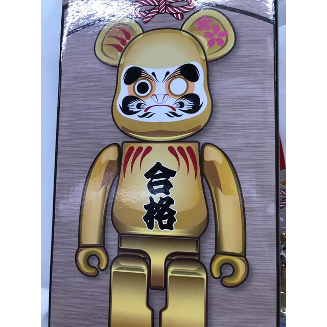 BE@RBRICK 達磨 合格金メッキ 弐 100％+400％　ベアブリック